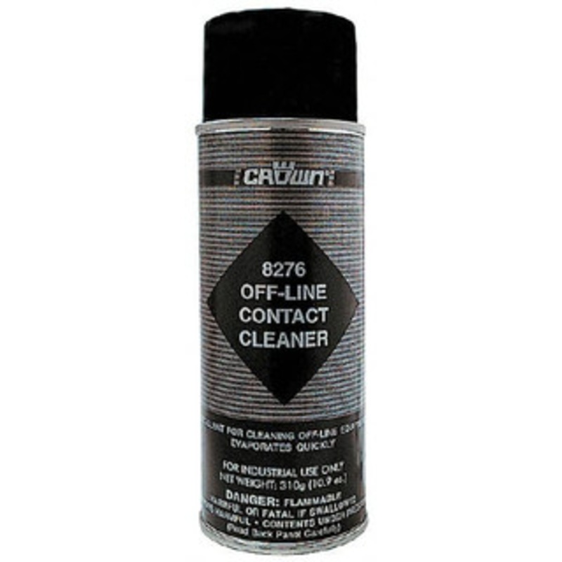 Crown 10.9 Ounce Aerosol Contact Cleaner 0F Flash Point, Flammable, Food Grade, Plastic Safe 8276 – 00040303