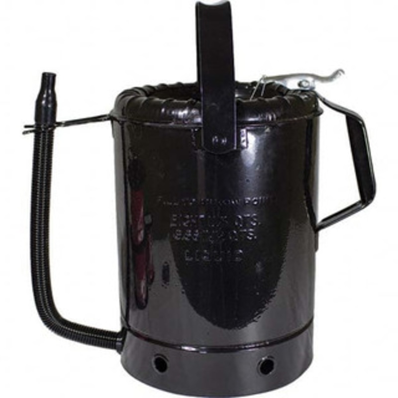 Funnel King Can & Hand-Held Oilers, Type: Bucket Oiler, Pump Material: Steel, Body Material: Steel, Capacity Range: 1 Gal. and Larger, Spout Type: Flexible Spout, Capacity (Qt.): 8.00 94498 – 10909646