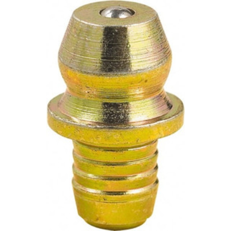 LuMax 0 Head Angle, 3/16 Drive-In Steel Drive-In Grease Fitting Zinc Plated Finish LX-3505-10 – 48925721