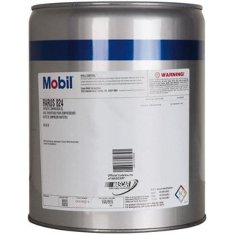 Mobil 5 Gal Pail, ISO 32, SAE 10, Air Compressor Oil -20F to 400, 29.5 Viscosity (cSt) at 40C, 5.5 Viscosity (cSt) at 100C 100537 – 60002417