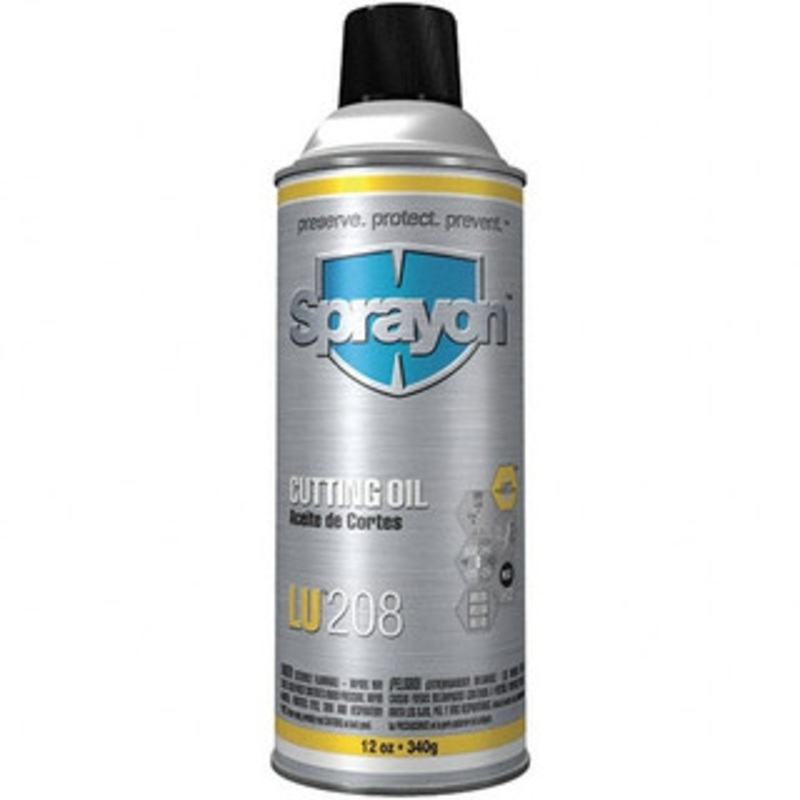 Sprayon 12 oz Aerosol Cutting Fluid Straight Oil, For Use on Ferrous Metals & Nonferrous Metals SC0208000 – 00252080