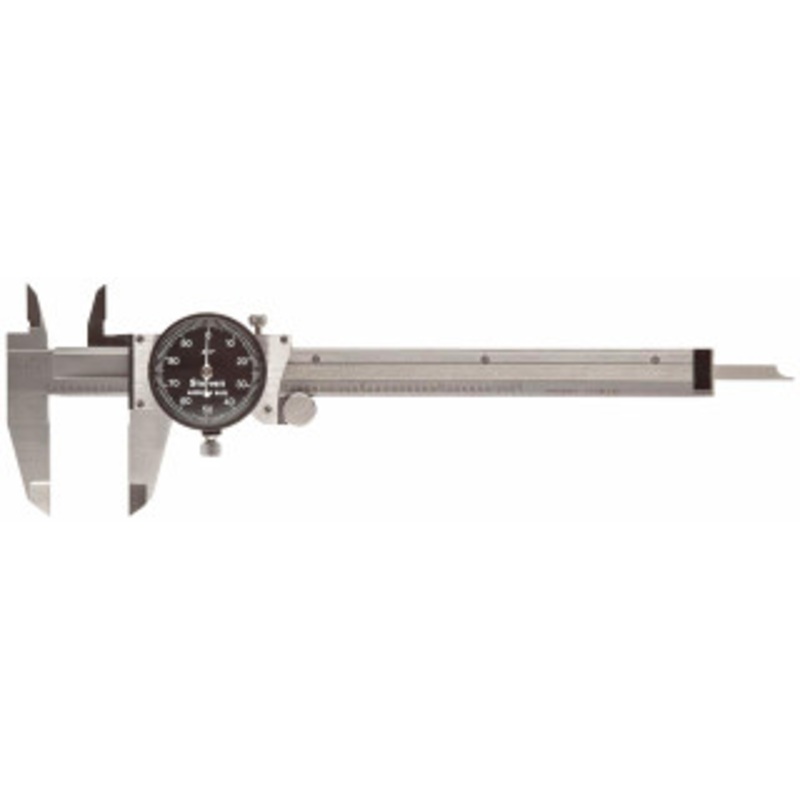 Starrett Dial Caliper, 0-6 Black Face, EDP 66917 – B120A-6-SLC