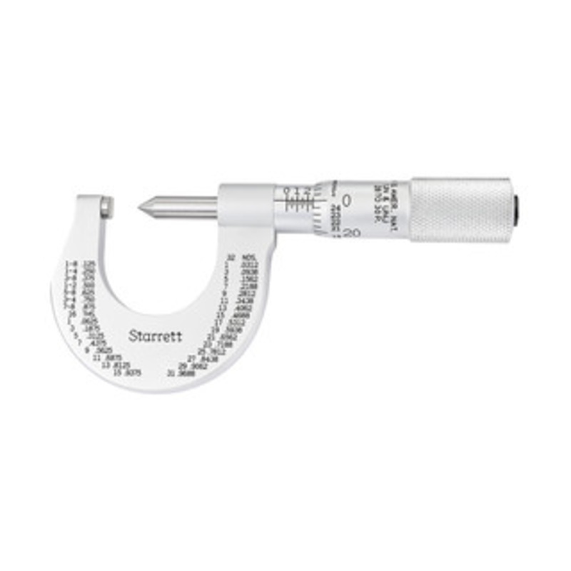 Starrett Screw Thread Micrometer, 0-1, EDP 56163 – 575EP