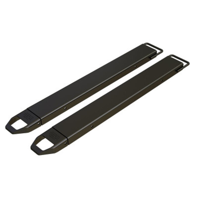 Steel Fork Extensions, 5in x 54in, 4,000 lb., Black