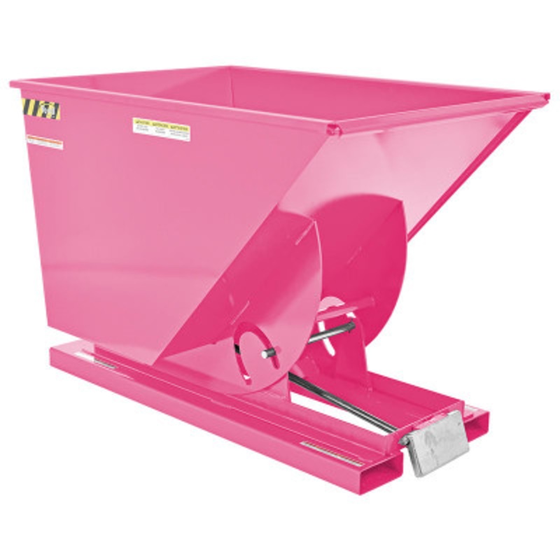 Steel HD Self Dumping Hopper, 1 Cu Yd, 6000 lb., Bubble Gum