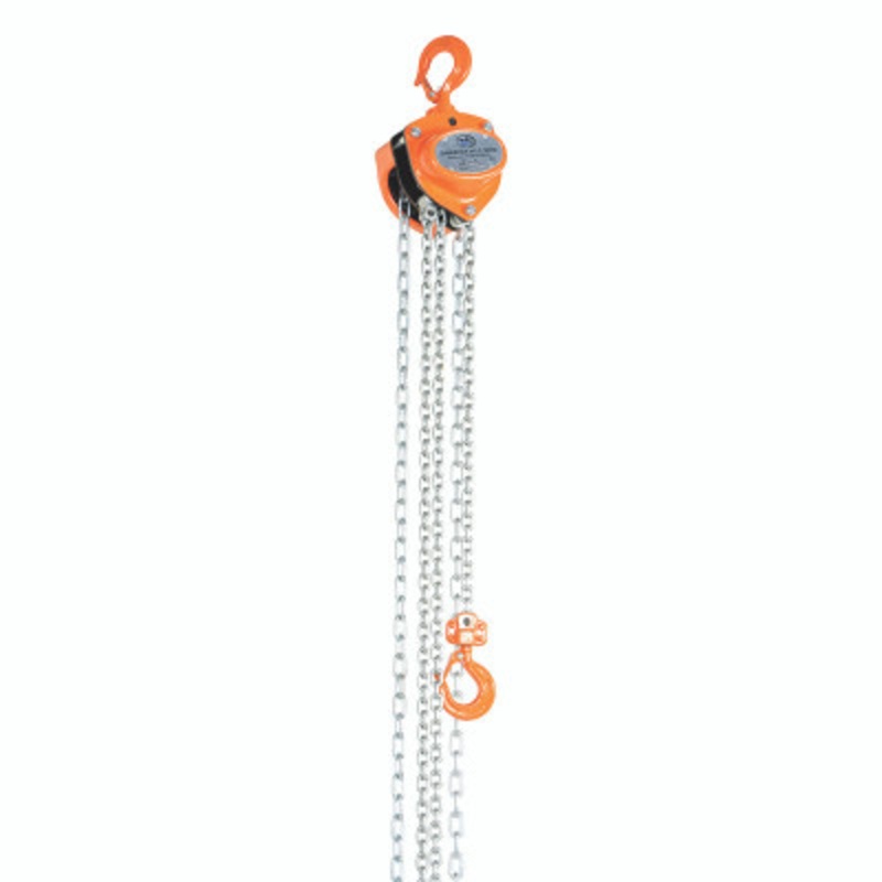 Steel Manual Chain Hoist, 15 Ft. Lift, 1,000 lb., Orange