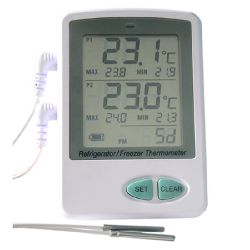 Ultra Low Temperature Dual Probe Data Logger, Software-Less Reporting