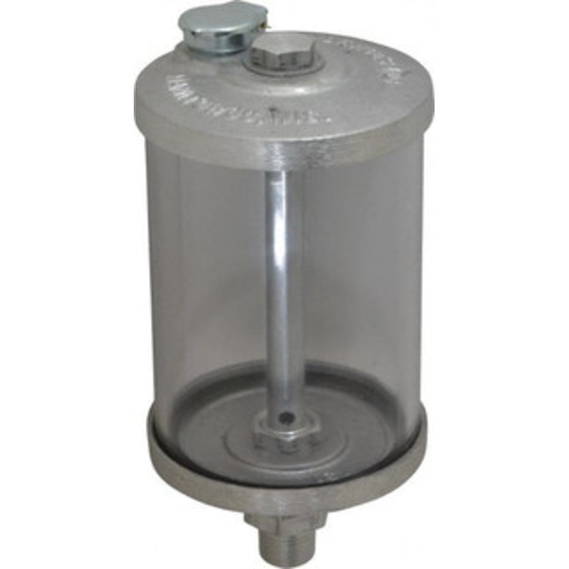 LDI Industries 1 Outlet, Polymer Bowl, 354.9 mL No Flow Control Oil Reservoir 3/8 NPTF Outlet, 3 Diam x 6-7/16 High, 60C Max R109-03 – 03239746