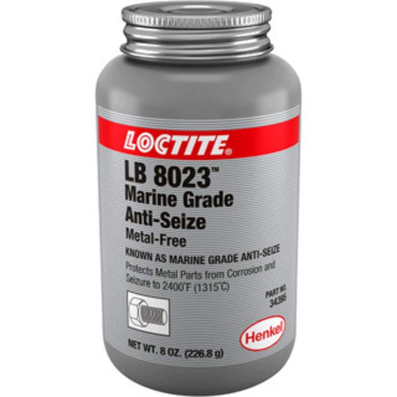 Loctite 8 oz Brush Top Marine Grade Anti-Seize Lubricant Calcium Sulfonate, 2,400F 299175 – 88053194