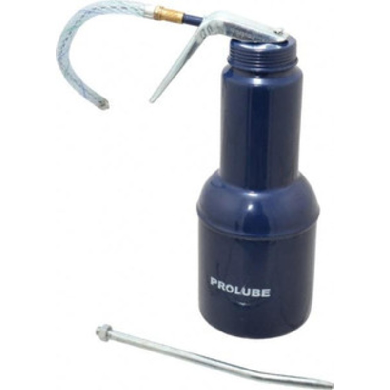 PROLUBE 500 mL Capcity, 6 (Rigid), 7 (Flexible) Long Flexible/Rigid Spout, Pistol-Grip Oiler Brass Pump, Steel Body, Powder Coated M40RB/F – 01057470