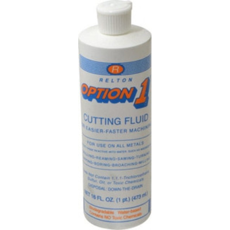 Relton Option1 1 Pt Bottle Cutting Fluid Water Soluble, For Use on Ferrous Metals PNT-OP – 62001243