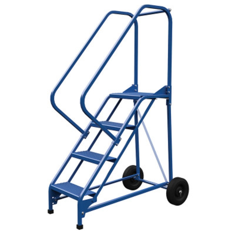 Roll-A-Fold Ladder, 50 Degree, Perforated 4-Step