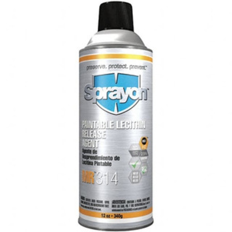 Sprayon 16 Ounce Aerosol Can, Amber, General Purpose Mold Release Food Grade, Lecithin Composition S00314000 – 84253046
