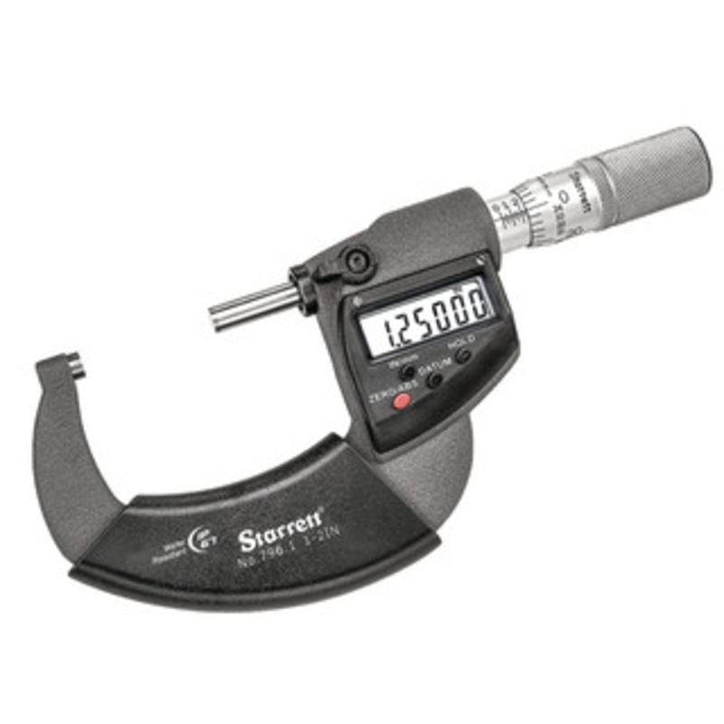 Starrett Electronic Micrometer, 1-2 w/ Friction Thimble, EDP 01105 – 796.1XFL-2