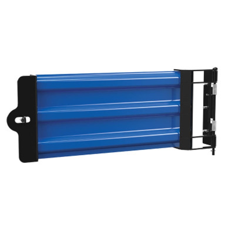 Steel Hinged Guard Rail, 29.875in Length, Gate, Blue
