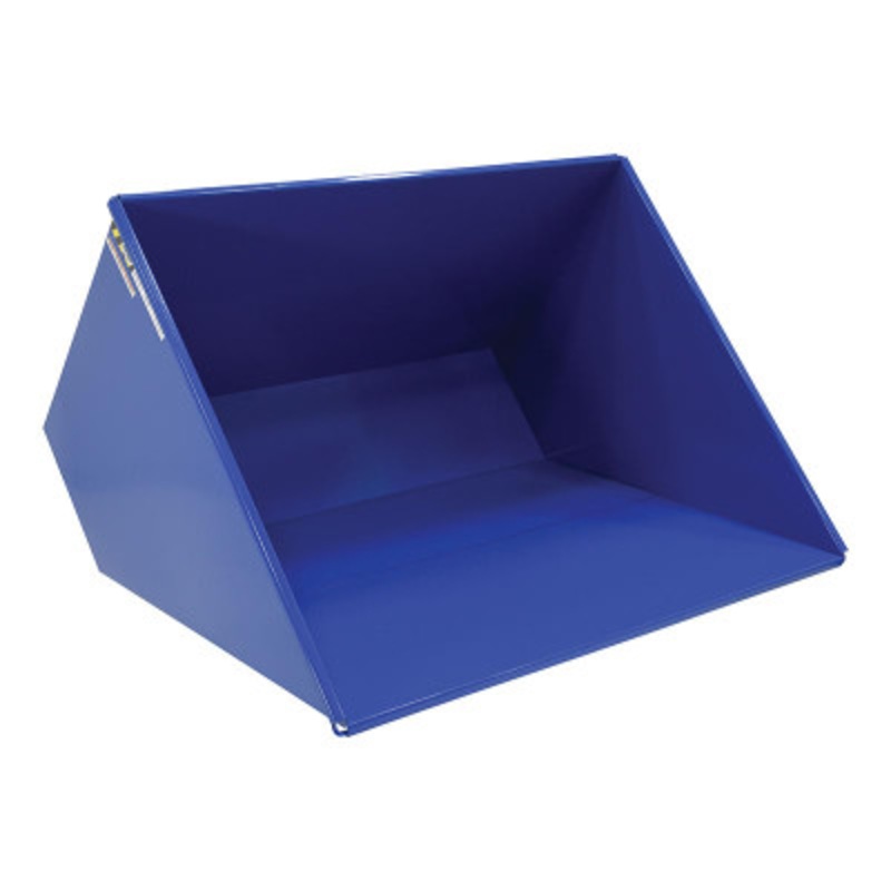 Steel Light Duty Self Dumping Hopper, 3 Cu Yd, 2000 lb., Blue