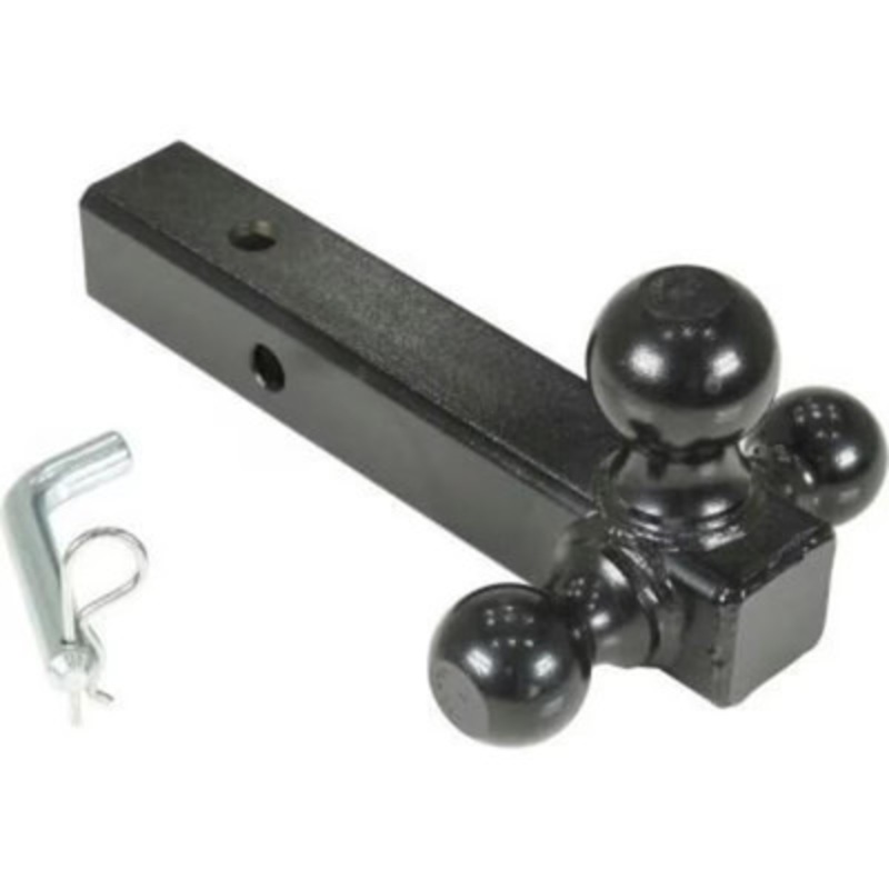 Steel Three Ball Tow Hitch, 7,500 lb., Black