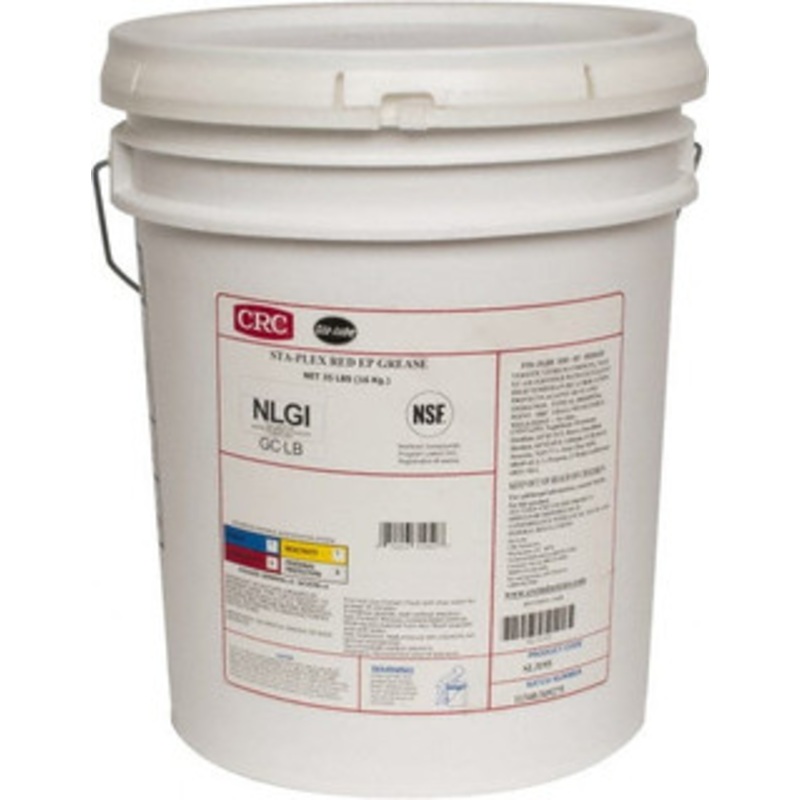 CRC 35 Lb Pail Lithium Extreme Pressure Grease Red, Extreme Pressure & Food Grade, 325F Max Temp, NLGIG 2 1007895 – 48738140