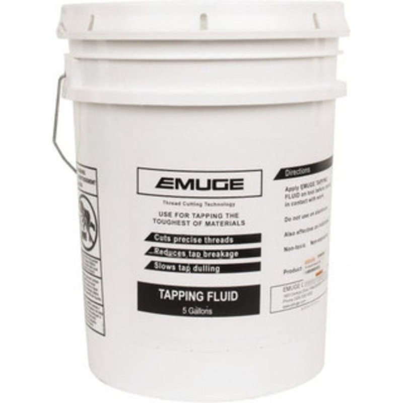 Emuge 5 Gal Can Tapping Fluid Synthetic, For Use on Stainless Steel, Steel, Titanium FZ191900.JM324 – 67282426