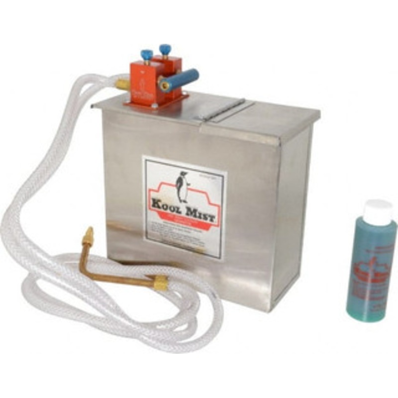 Kool Mist 2 Outlet, 1 Gal Tank Capacity, Stainless Steel Tank Mist Coolant System 4 ft. Coolant Line Length, 6 Hose Length, 5/16 Nozzle Diam 102 N-90 DEG – 09413311