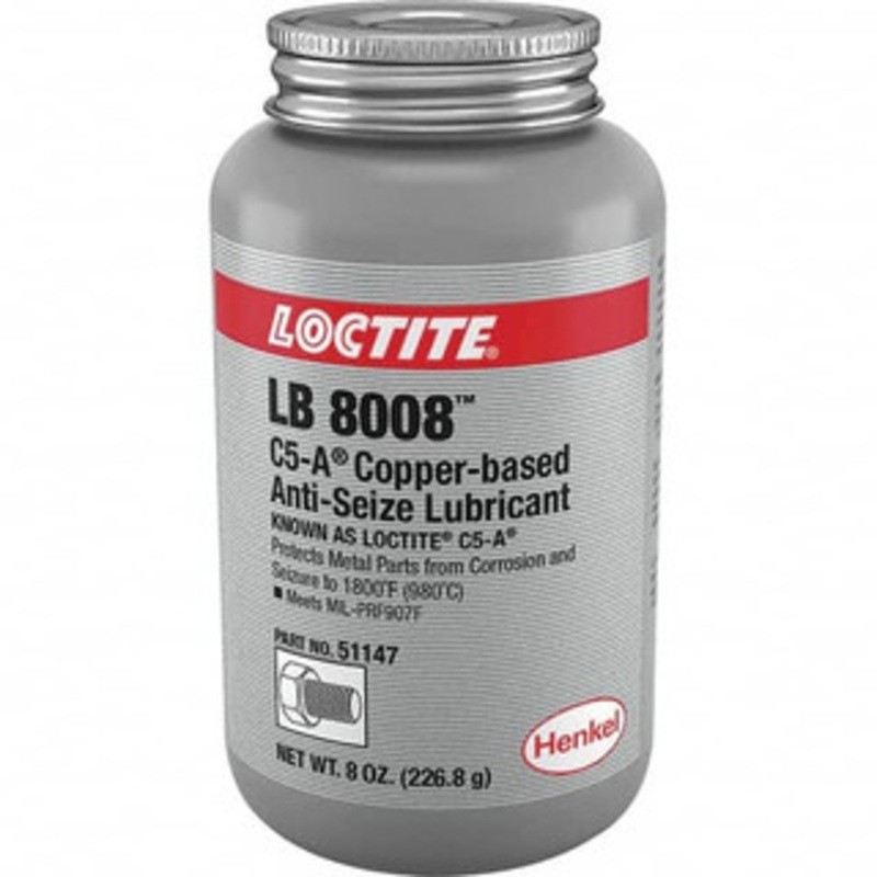 Loctite 8 oz Can High Temperature Anti-Seize Lubricant Copper/Graphite, -29 to 1,800F, Copper Colored, Water Resistant 234263 – 00270157