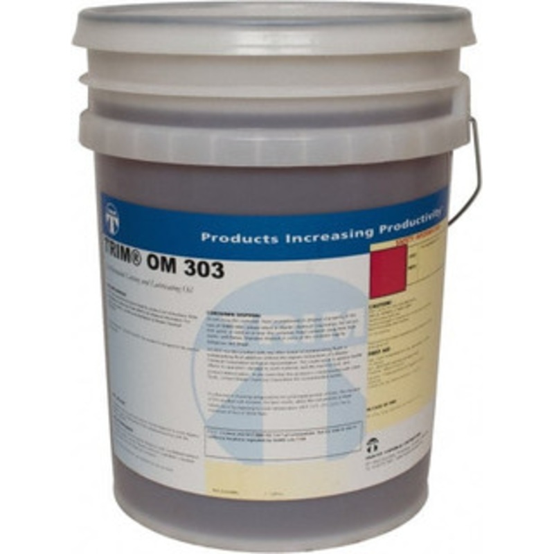 Master Fluid Solutions TRIM OM 303 5 Gal Pail Cutting Fluid Straight Oil, For Use on Brass, Copper, Ferrous Metals, Iron, Steel OM303/5 – 84806322
