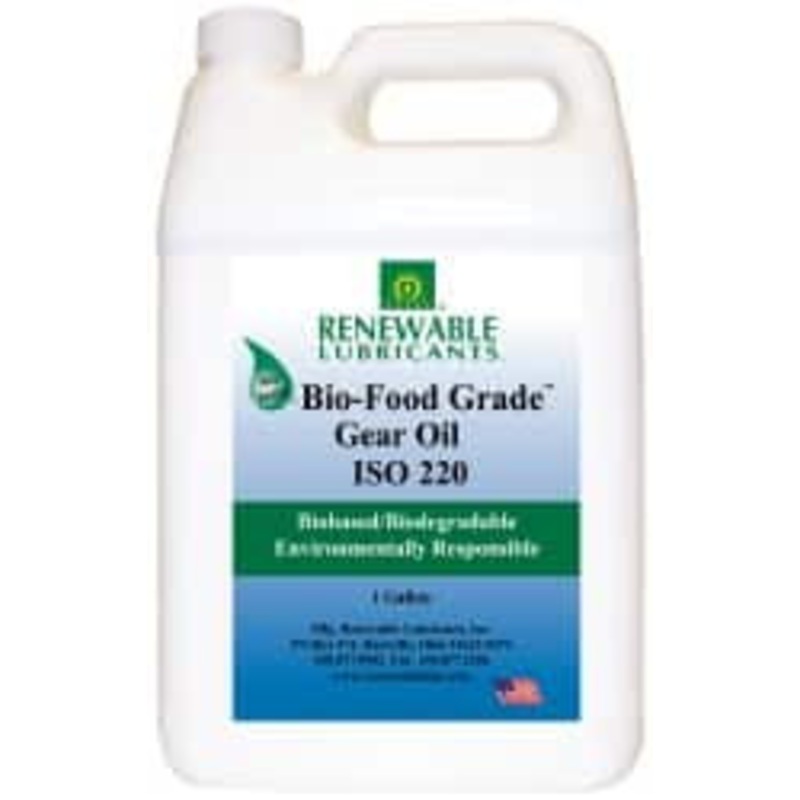 Renewable Lubricants 1 Gal Bottle, Mineral Gear Oil 10F to 250F, 166 St Viscosity at 40C, 24.1 St Viscosity at 100C, ISO 220 87253 – 62680624