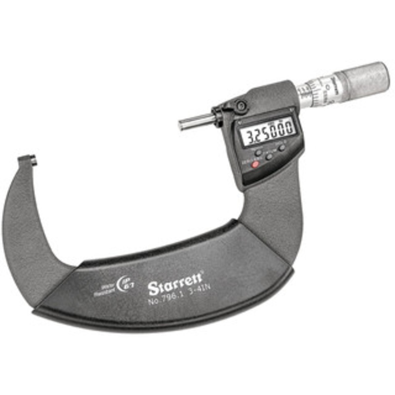Starrett Electronic Micrometer, 3-4 w/ Friction Thimble, EDP 01107 – 796.1XFL-4