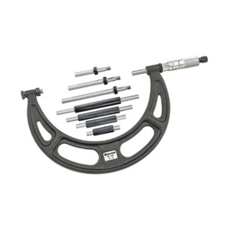 Starrett Interchangeable Anvil Micrometer Set, 2-6, EDP 50772 – 224ARLZ