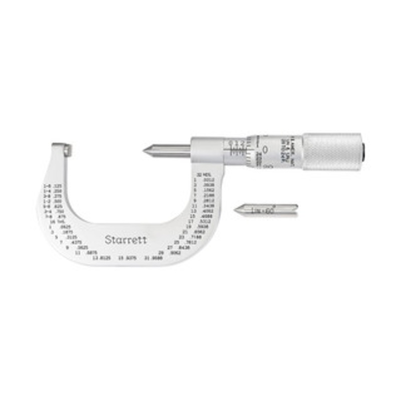 Starrett Screw Thread Micrometer, 1-2, EDP 56169 – 585EP