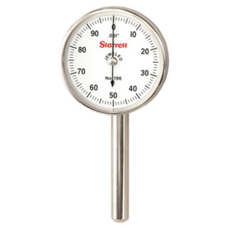 Starrett Universal Back Plunger Dial Indicator with SLC, EDP 66865 – 196B1-WSLC