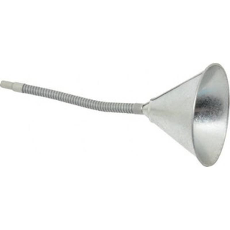 Value Collection 1 Qt Capacity Steel Funnel 6 Mouth OD, 9/16 Tip OD, 12 Flexible Spout 1707103 – 63725980