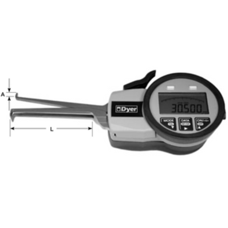 Dyer Three Point Electronic Groove Gage, 1.574 – 2.362 Range – 650-005