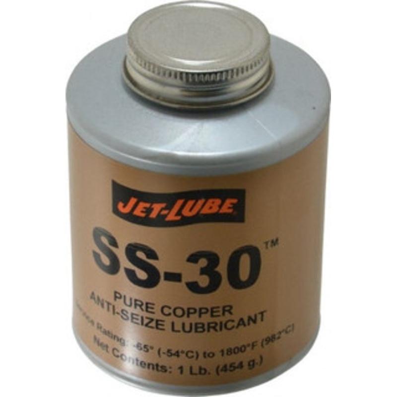 Jet-Lube 1 Lb Can High Temperature Anti-Seize Lubricant Copper, -65 to 1,800F, Copper Colored, Water Resistant 12504 – 00263236