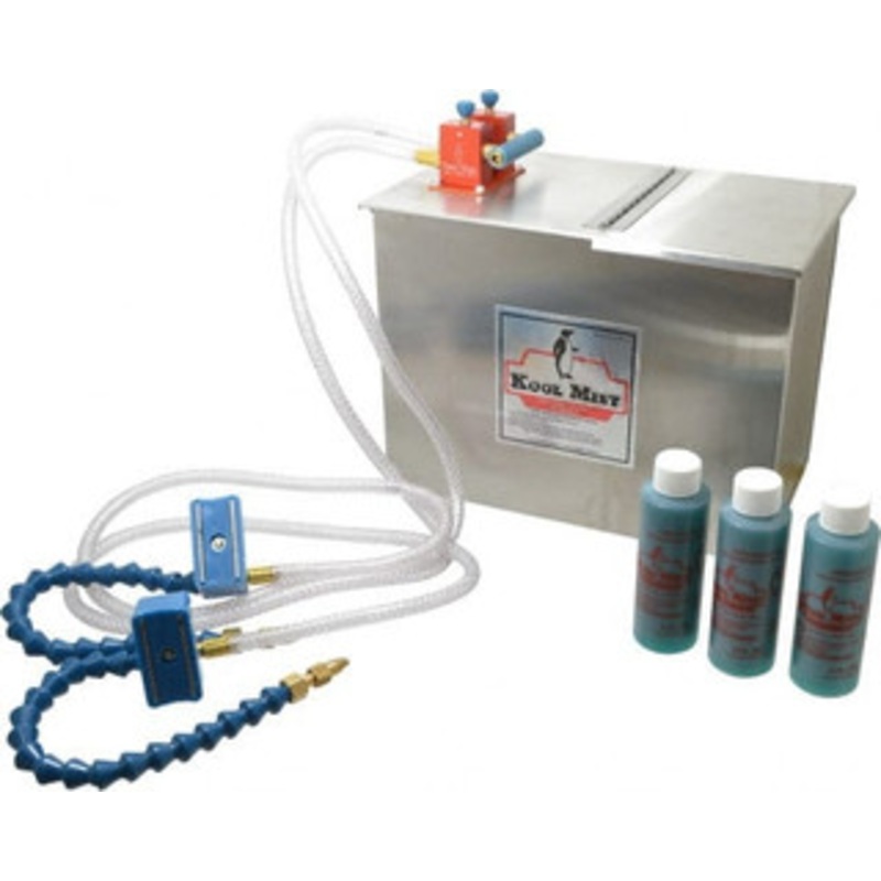 Kool Mist 2 Outlet, 3 Gal Tank Capacity, Stainless Steel Tank Mist Coolant System 4 ft. Coolant Line Length, 12 Hose Length, 5/16 Nozzle Diam 352NF12 – 09421181