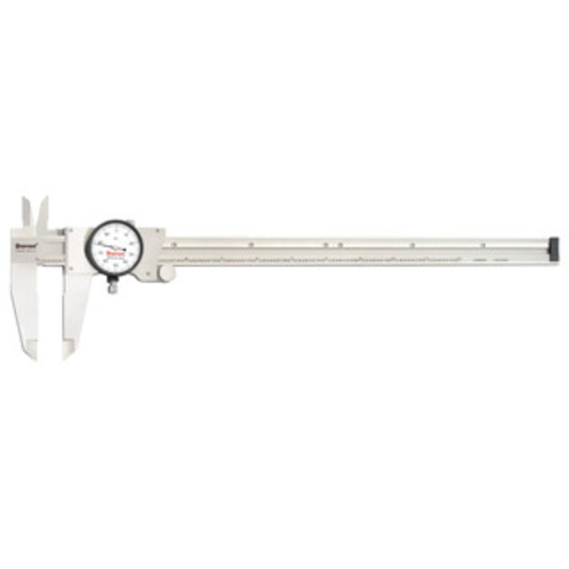 Starrett Dial Caliper, 0-12 White Face, EDP 66919 – 120-12-SLC