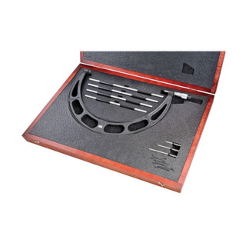 Starrett Interchangeable Anvil Micrometer Set, 12-16, EDP 72702 – 224.1DRLZ