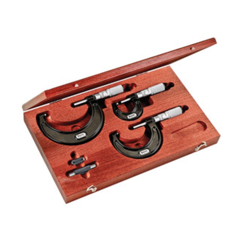Starrett Outside Micrometer Set of 3, 0-3, EDP 68038 – ST436.1AXFLZ