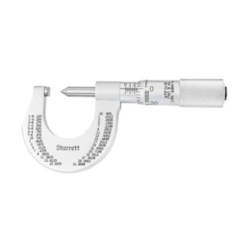 Starrett Screw Thread Micrometer, 0-1, EDP 56162 – 575DP