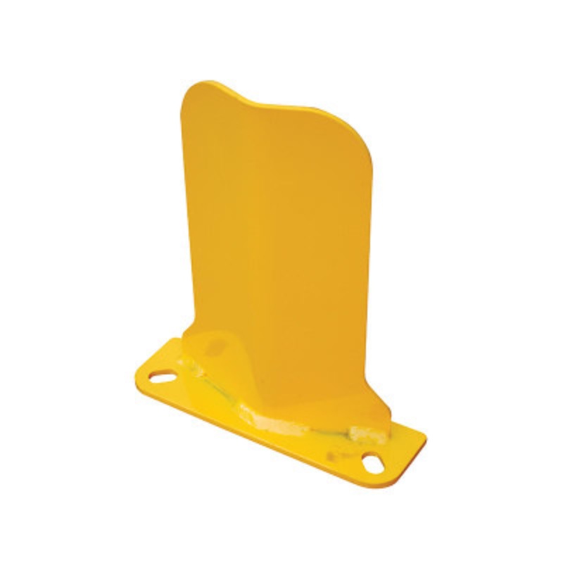 Steel Low Profile Rack Guard, 3in x 10in x 11-7/8in, Yellow