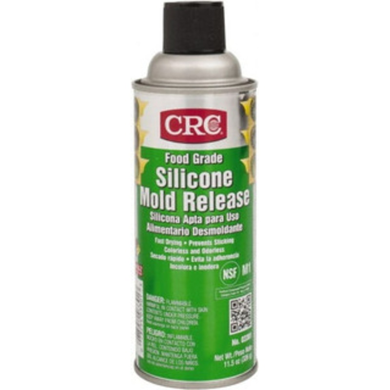 CRC 16 Ounce Aerosol Can, Clear, General Purpose Mold Release Food Grade, Silicone Composition 1003489 – 09775842