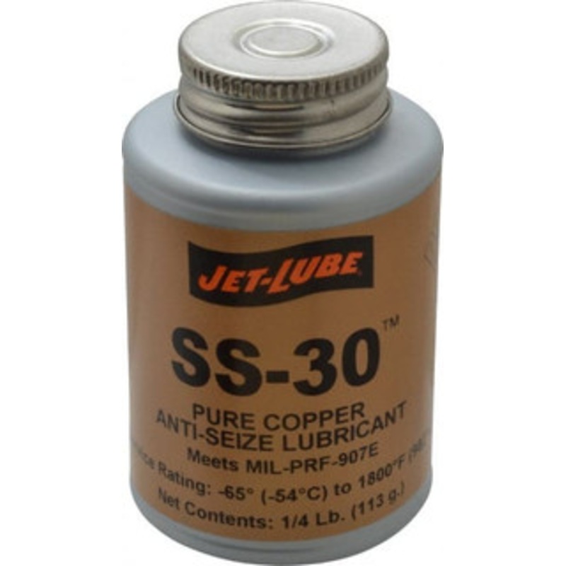 Jet-Lube 0.25 Lb Can High Temperature Anti-Seize Lubricant Copper, -65 to 1,800F, Copper Colored, Water Resistant 12555 – 00263210