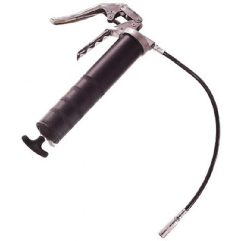 Lincoln Flexible Pistol Grease Gun 14 oz Capacity, Bulk & Cartridge Fill, Includes Posi-Lock Follower with T-handle G113 – 82402926