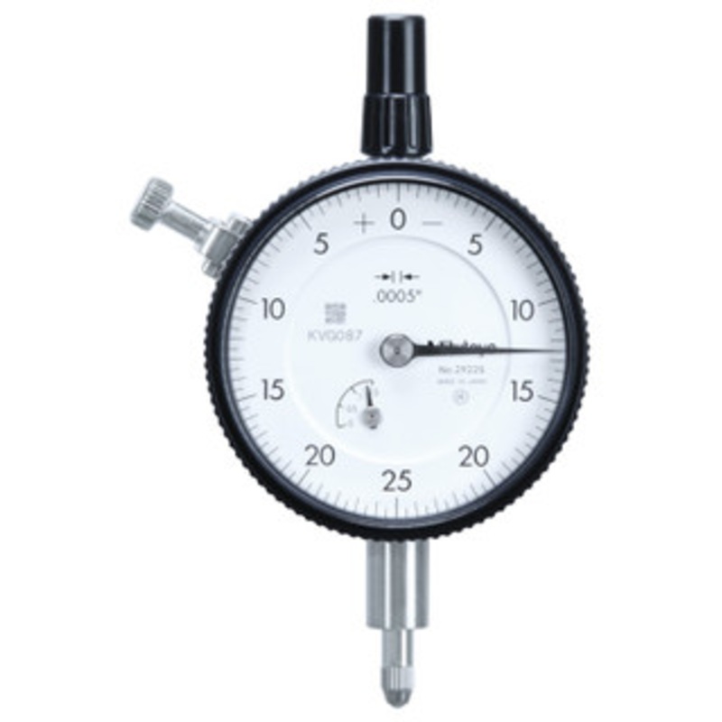 Mitutoyo Dial Indicator, AGD/ANSI, Lug Back, 0.125 Range, 0.0005 Graduation – 2922S