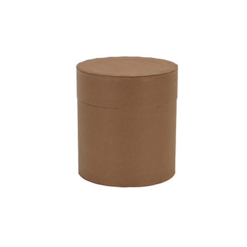 Round Fiber Drum, 5 Gallon, 130 lb., Brown
