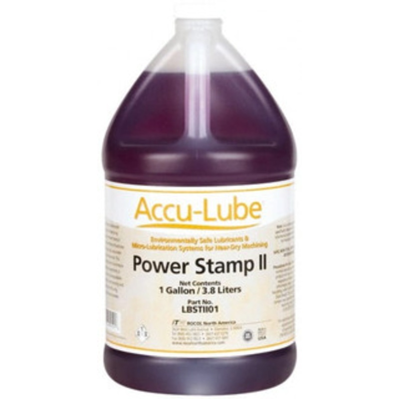 Accu-Lube Power Stamp II 1 Gal Bottle Stamping Fluid Water Soluble, For Use on Ferrous Metals, Nonferrous Metals, Titanium LBSTII01 – 48796148