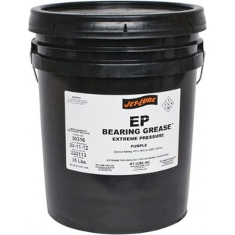 Jet-Lube 35 Lb Pail Extreme Pressure Grease Purple, Extreme Pressure, 325F Max Temp, NLGIG 2, 30316 – 00263079