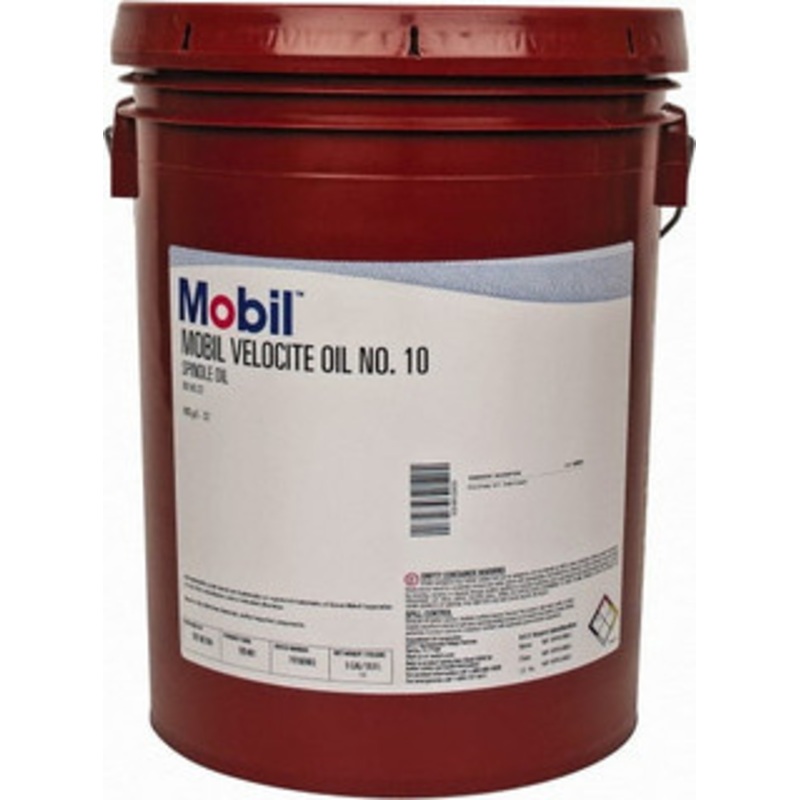 Mobil Velocite No. 10 5 Gal Pail Mineral Spindle Machine Oil ISO 22 105481 – 60002144