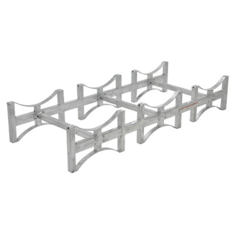 Stackable Drum Rack 3 Drum 55 Gallon, 2400 lb., Gray