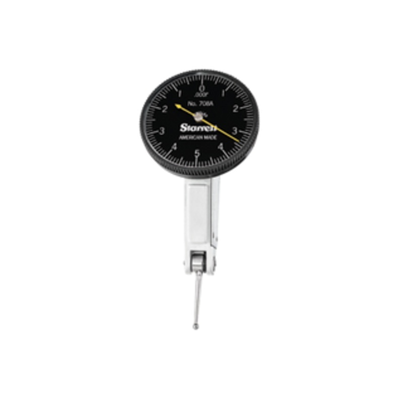 Starrett Black Dial Test Indicator with Dovetail Mount, EDP 64608 – B708ACZ